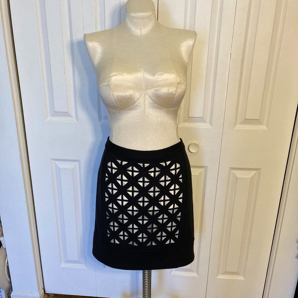 Laundry by Shelli Segal Black & White Skirt NWT